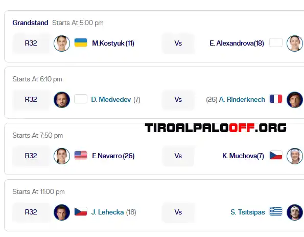us open grandstand viernes4 septiembre 2026 tiroalpalo